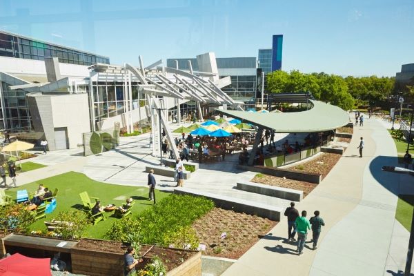 A view of the Googleplex